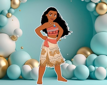 Moana CutOut, Moana Cutout Decor, Moana Party Decoration, Moana Theme Party, Birthday Party Stand Up Prop, Digital Download