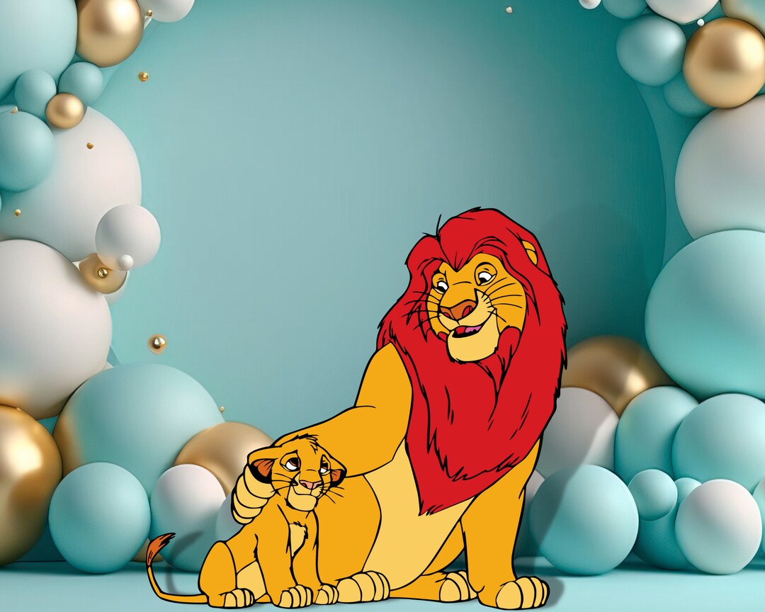 Lion King Cutout, Lion King Decor, Lion King Simba and Mufasa Party