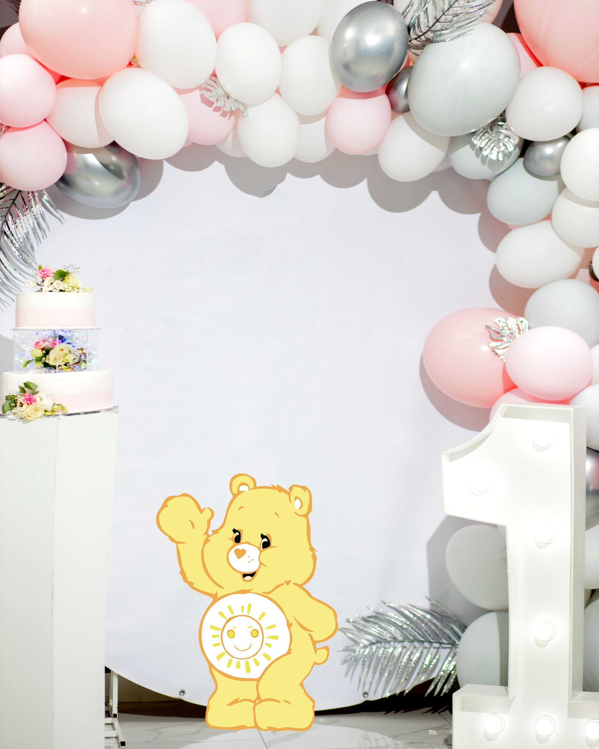 Telfth Care Bear Backdrop Happy Birthday Backdrop Background 5x3FT Care  Bears Party Decorations Background Birthday Party Supplies Banner for