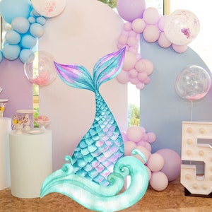 Under The Sea Party-Decorations Bubble-Garland - 26ft 3D Little Mermaid Ocean Hanging Streamers Banner,Birthday Beach Baby Shower Pool Themed