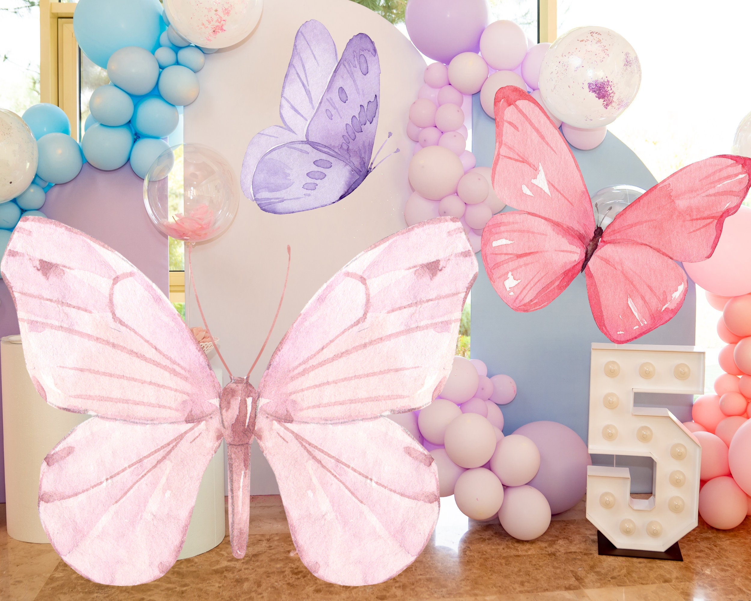 Blustrio 12 Pcs Large Butterfly Birthday Party Decorations, 3d Butterfly  Wall Decor, Mariposas Decorativas Para Fiesta For Girls Butterfly Baby  Shower
