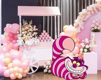 Ritaglio di Alice nel paese delle meraviglie, grande decorazione Alice, tema decorazione Alice Baby shower festa di compleanno, stand up prop, download digitale