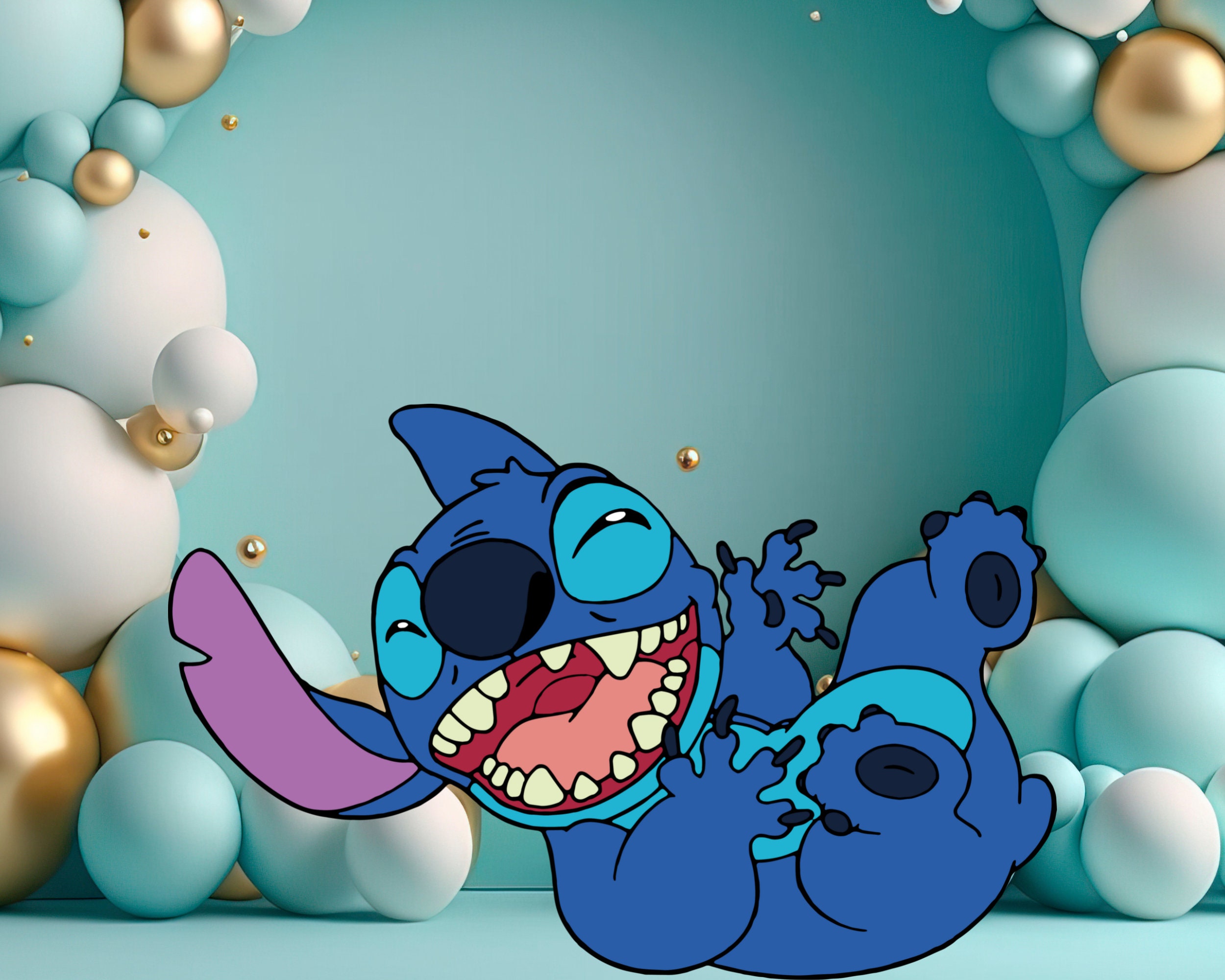 Stitch Ballon - 5 Pièces - Lilo & Stitch - Articles de fête