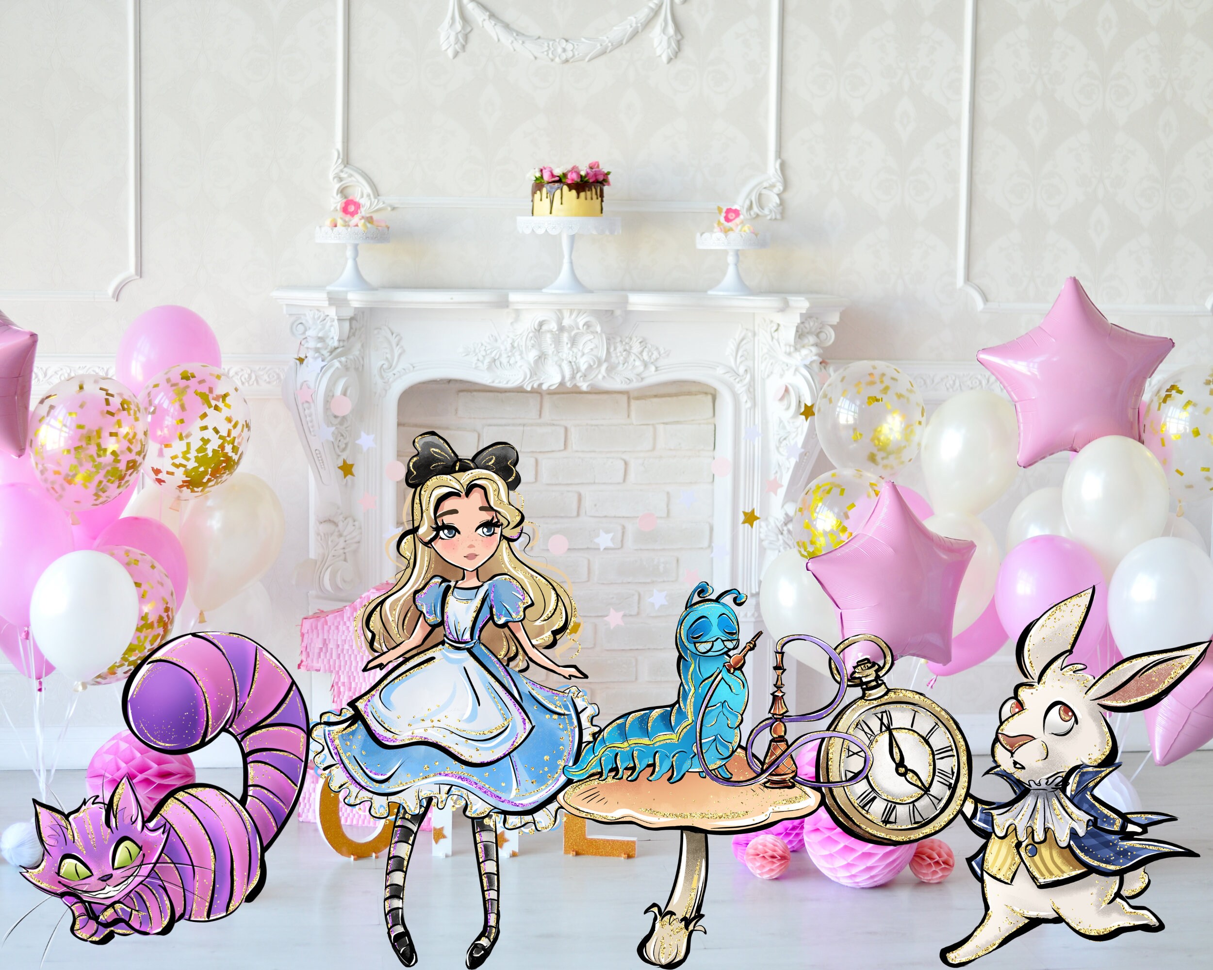  CAILESS Birthday Party Decorations - Alice in