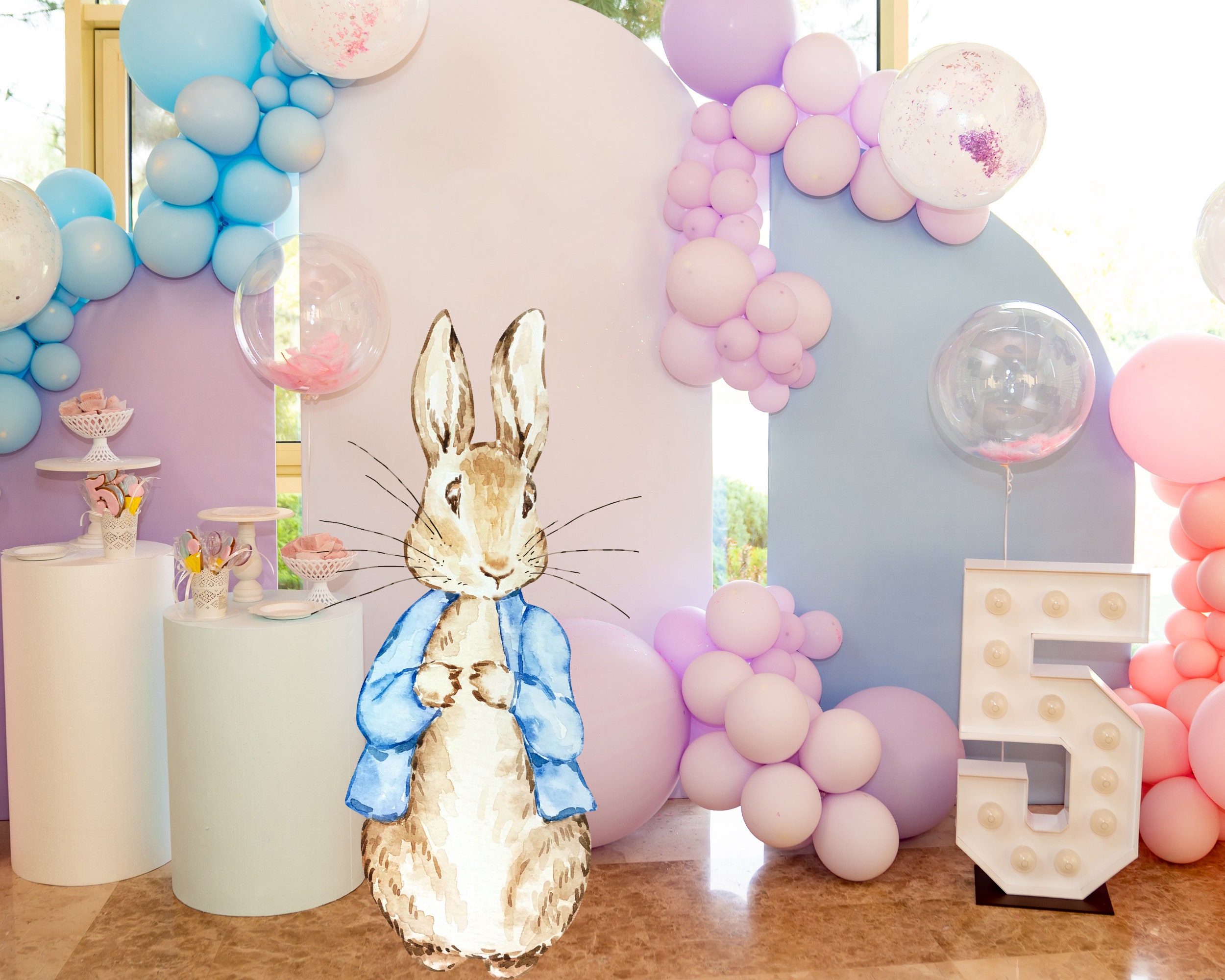 Classic Peter Rabbit Storybook Backdrop - 5x7 Feet from Ellies