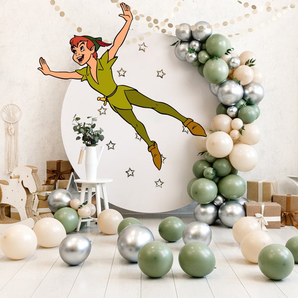 Peter Pan Cutout Decor, Peter Pan Big Decor, Peter Pan Party Decoration Theme Baby shower Birthday Party Stand Up Prop, Digital Download