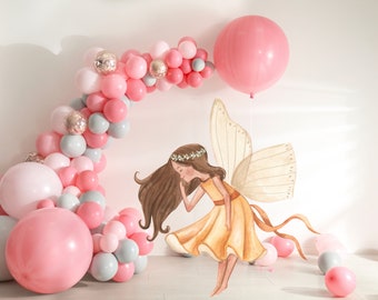 Fairy CutOut, Cute Fairy Cutout Decor, Fairy Party Decoration Theme Baby shower Or Birthday Party Stand Up Prop, Digital Download