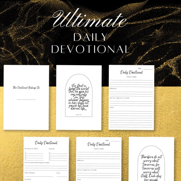 Daily Devotional, Daily Devotional Journal for Women, Scripture Journal, Daily Devotional for Moms
