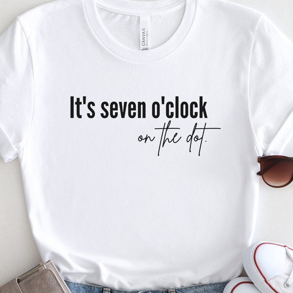 Seven O'Clock Shirt, On the Dot Tee, 90's t-shirt, R&B Fan Shirt, 7 O'clock on the dot, Usher Fan shirt, Nice and Slow Tee, 1990's Fan, 1997