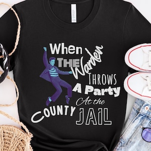 Jailhouse Rock Shirt, Rock Shirt, Jailhouse Tee, Rock Fan Tee, Rock n Roll Shirt, County Jail Tshirt, Oldies T-Shirt, Music Shirt, Nostalgic