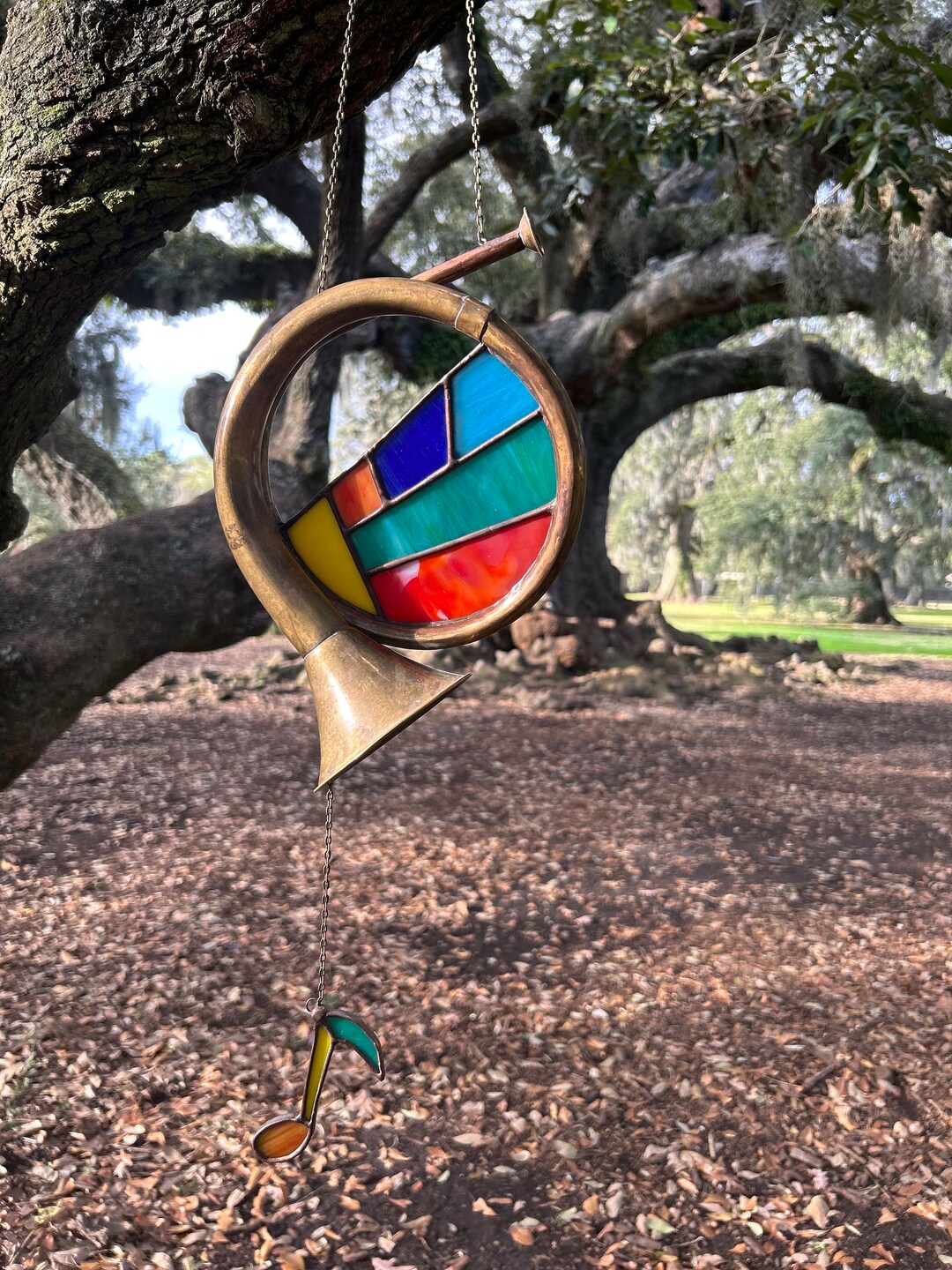 Handmade Suncatcher for Music Lovers Antique Style Window Etsy