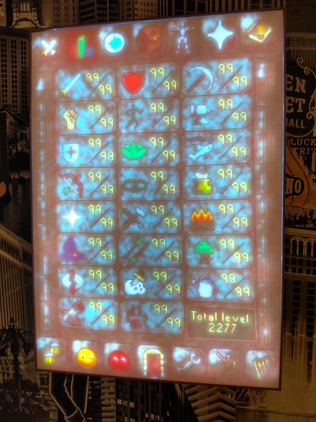 OSRS Max Lvl Sign Alexa Compatible LED Backlit Lithophane USB Power ...