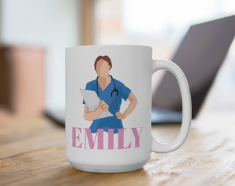 Tazza personalizzata per infermiera, regalo per la laurea in infermieristica, regalo per infermiera professionale, regalo personalizzato per infermiera, regalo per studente di infermieristica, tazza per infermiera