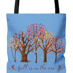 Fall Tote Bag Autumn Lover Shoulder Bag Seasonal Gift Reusable Fall Tote