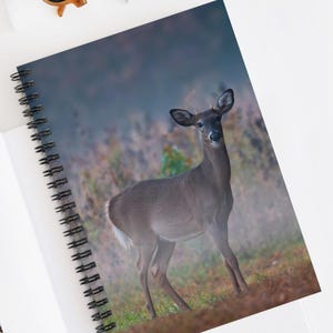 Deer Spiral Notebook Whitetail Deer Journal Nature Inspired Diary Wildlife Lover Notepad Nature Lover Journal Wildlife Inspired Sketch Pad