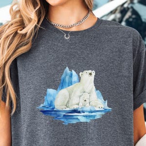 Bear T-Shirt Polar Bear Unisex T-Shirt Endangered Animal Tee Wildlife Lovers Shirt Eco-Friendly Apparel Gift for Nature Enthusiasts
