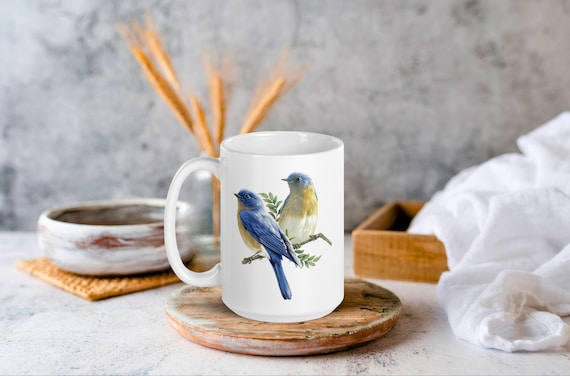Bird Mug Bluebird Coffee Cup Birder Gift Idea Spring Inspired Tea Mug  Nature Inspired Ceramic Mug Bird Nerd Gift Idea Birdwatching Mug - Etsy