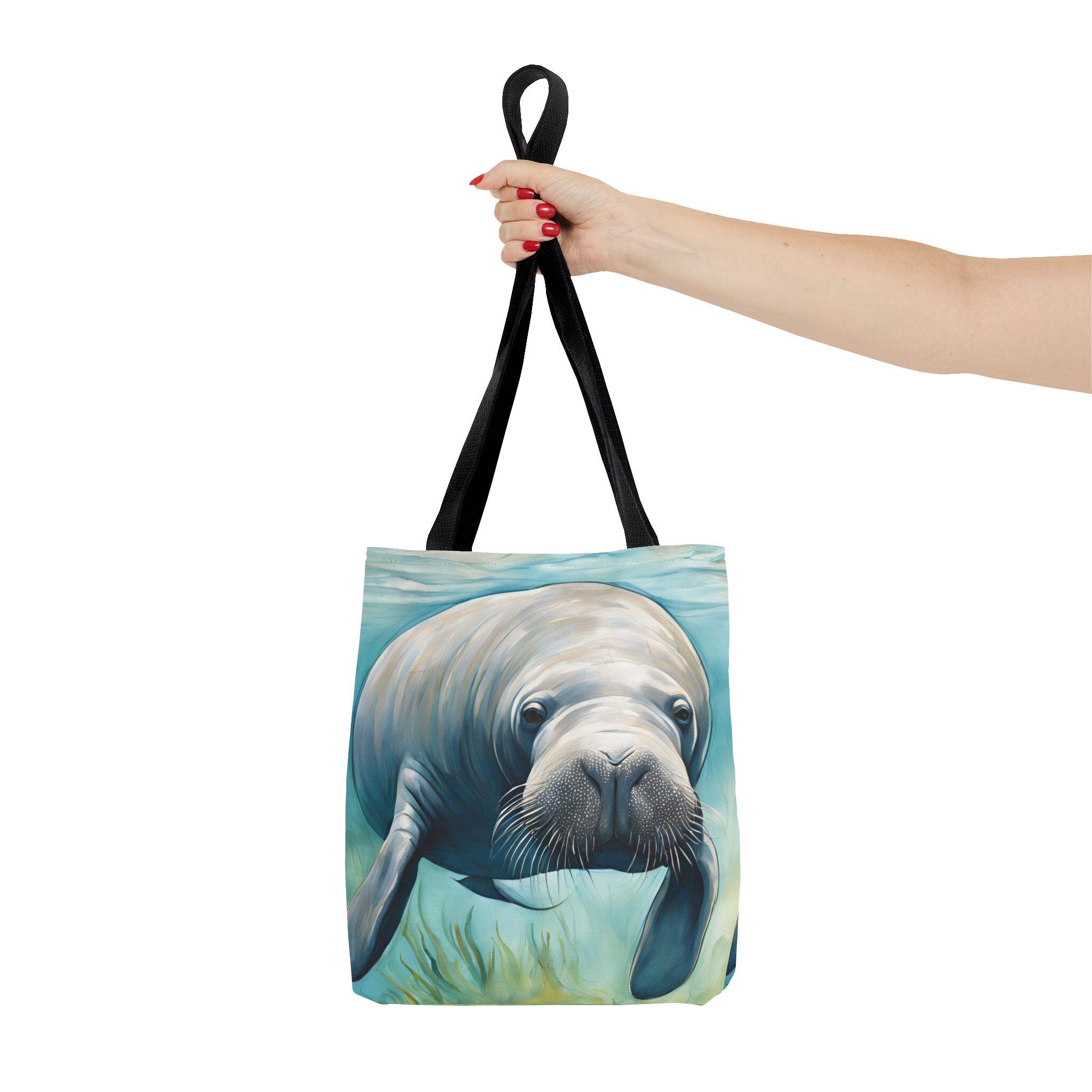 バッグ manatee Watercolor Manatee Tote Bag Coastal Beach Shopping Tote - Etsy Israel