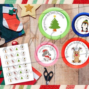 Playdoh Christmas Tags, Printable Playdoh Tags, Classroom Gifts, Printable Classroom Christmas Favors,