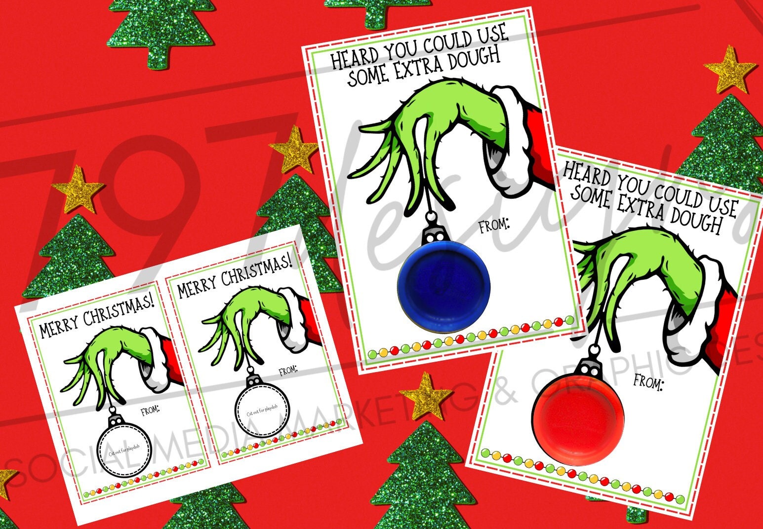 Free Printable Grinch Play Doh Grinch Inspired Playdoh Gift Tag, Heard You Could Use Some Extra for Free Printable Play Doh Gift Tags Christmas