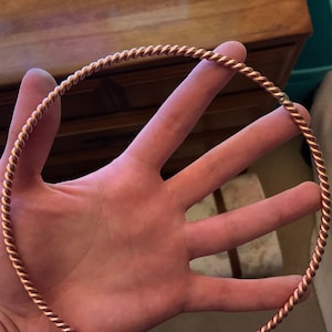 Copper Tensor Ring- Full Size Sacred Cubit 144MHz