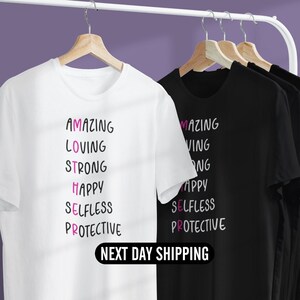Mother Shirt, Mother Amazing Loving Strong Happy Beautiful Shirt, Mother&#39;s Day Shirt, Mother Tee, Mom Shirt,Mothers Day Gift,Gift For Mother