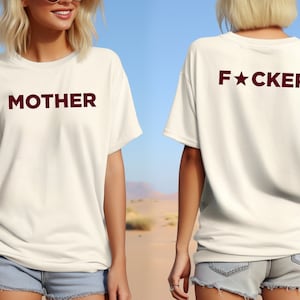 Badass Mother F*cker Shirt, Y2K T-Shirt, 2000s Shirt, Y2K Fashion Letter Print Shirt, Funny 2000s Tee