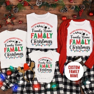 Customized Family Christmas 2025 Making Memories Together Shirts, Christmas Family Shirt, Christmas Group Shirt, Christmas Pajamas T-shirts
