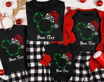 Customized Disney Christmas Shirts, Mickey and Minnie Christmas Shirts, Family Holiday Pajamas, Christmas Group Shirt, Disney Christmas Tee