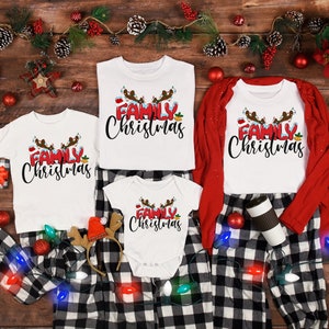 ファミリークリスマス 2025 シャツ、クリスマスファミリーシャツ、クリスマスグループシャツ、クリスマスパジャマ、クリスマスクルーシャツ、クリスマスマッチングスウェットシャツ