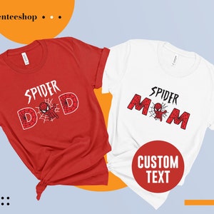 Custom Family Spider Shirts, Spider Dad, Spider Mom Shirts, Family Matching Shirts, Marvell Family Tee, Spiderman Family Shirts, Toddler Tee