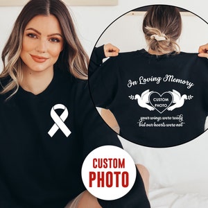 Personalized Memorial Photo Sweatshirt, Custom Funeral Photo Shirt, Rest In Peace Memory Shirt, Remembrance Shirt, Custom Last Photo Shirt
