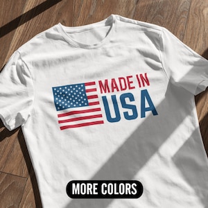 Made In USA Flag Shirt, American Flag T-shirt, 4Th Of July Flag Shirt, Patriotic T-Shirts, USA Flag Shirt, July 4th, Independence Day