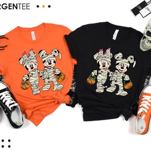 Mickey and Minnie Mummy Shirt, Disney Mummy T-shirt, Mickey and Minnie Halloween Tee, Disney Trip T-shirt, Disney Halloween Shirt