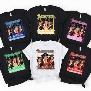 Custom Graduation Shirts 2025, Senior Photo T-Shirt, Personalized Graduate Tee, Family Matching Shirts, Class of 2025 Gift, Senior Outfit