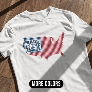 Made In USA Flag Shirt, American Flag T-shirt, 4Th Of July Flag Shirt, Patriotic T-Shirts, USA Flag Shirt, July 4th, Independence Day