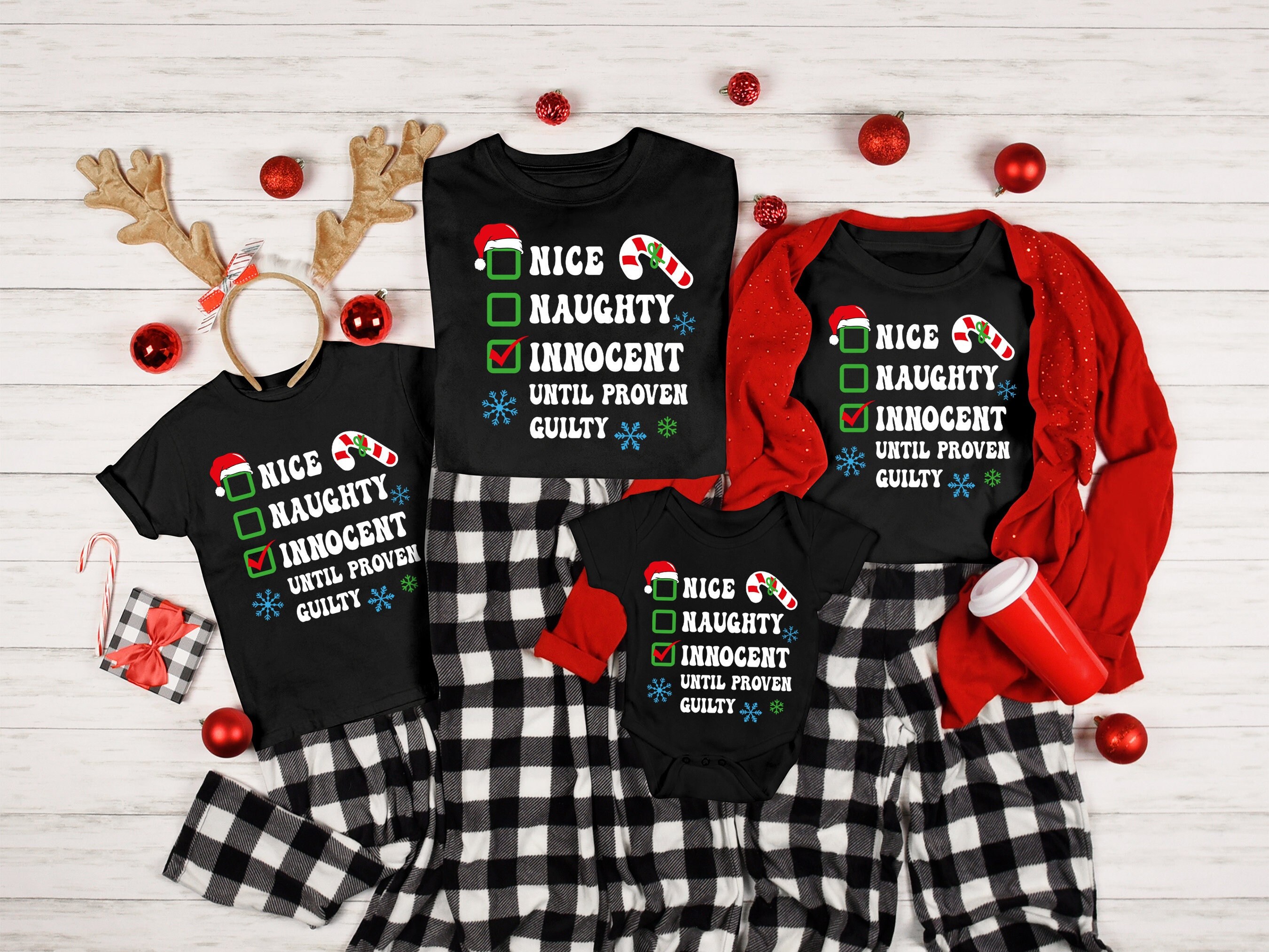 Naughty Nice Pajamas Etsy Canada