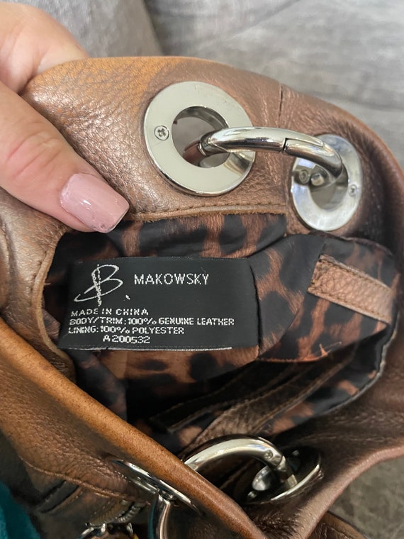 B. MAKOWSKY Metallic Rust Bronze Tumbled Leather - image 6