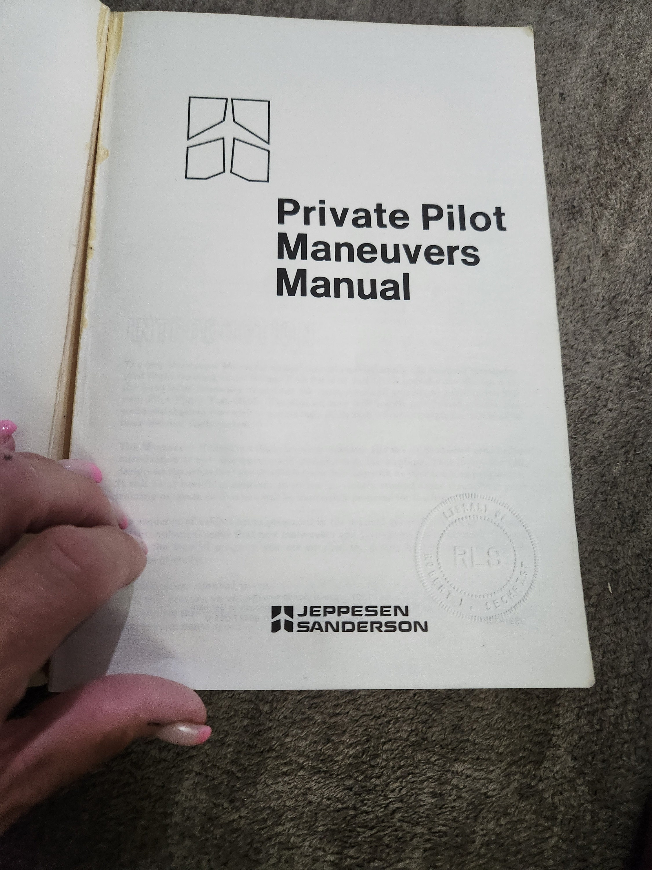 Manual Rls Private Pilot Maneuvers Manual RLS 1981 - Etsy