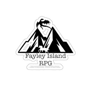 Fayley Island Logo Die-Cut Stickers