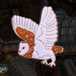 Barn Owl In Flight Pin