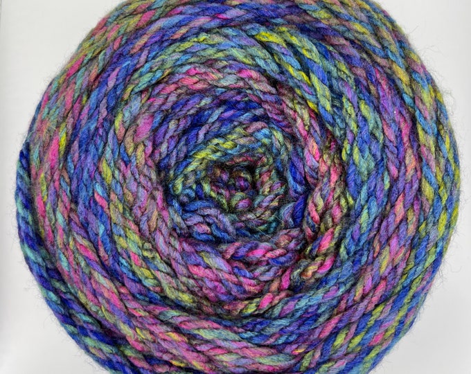 Caron Spice Cakes Knitting Yarn. Indigo-go. Raspberry Rainbow. Dark ...