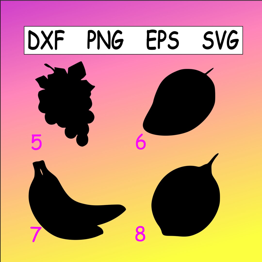 Fruit 2 Bundle Svg Dxf Eps Png for Shirts, Mugs, Decals, Stickers ...
