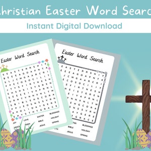 Christian Easter Word Search Printable