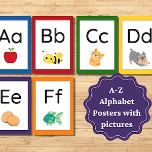 A-Z Alphabet Posters: Letter Sounds Practice (Digital Download)