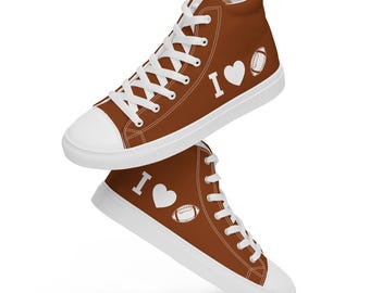 Women's Football High Top Sneakers | Brown Game Day Shoes