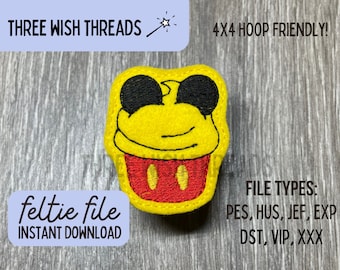 Mouse Cupcake Feltie // Bordado a máquina // Descarga digital instantánea // Enfermera Feltie // Carrete insignia Feltie