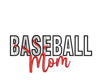 Baseball Mama Embroidery Design 5 Sizes, Baseball Embroidery Design, Mother’s Day Embroidery Design, Baseball Mom Embroidery Design