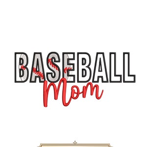 Baseball Mama Embroidery Design 5 Sizes, Baseball Embroidery Design, Mother’s Day Embroidery Design, Baseball Mom Embroidery Design