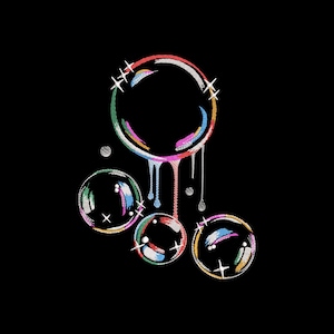Soap Bubbles Embroidery Design 5 Sizes, Blowing Bubbles  Machine Embroidery Files, Cute Rainbow Water Bubbles Embroidery Design